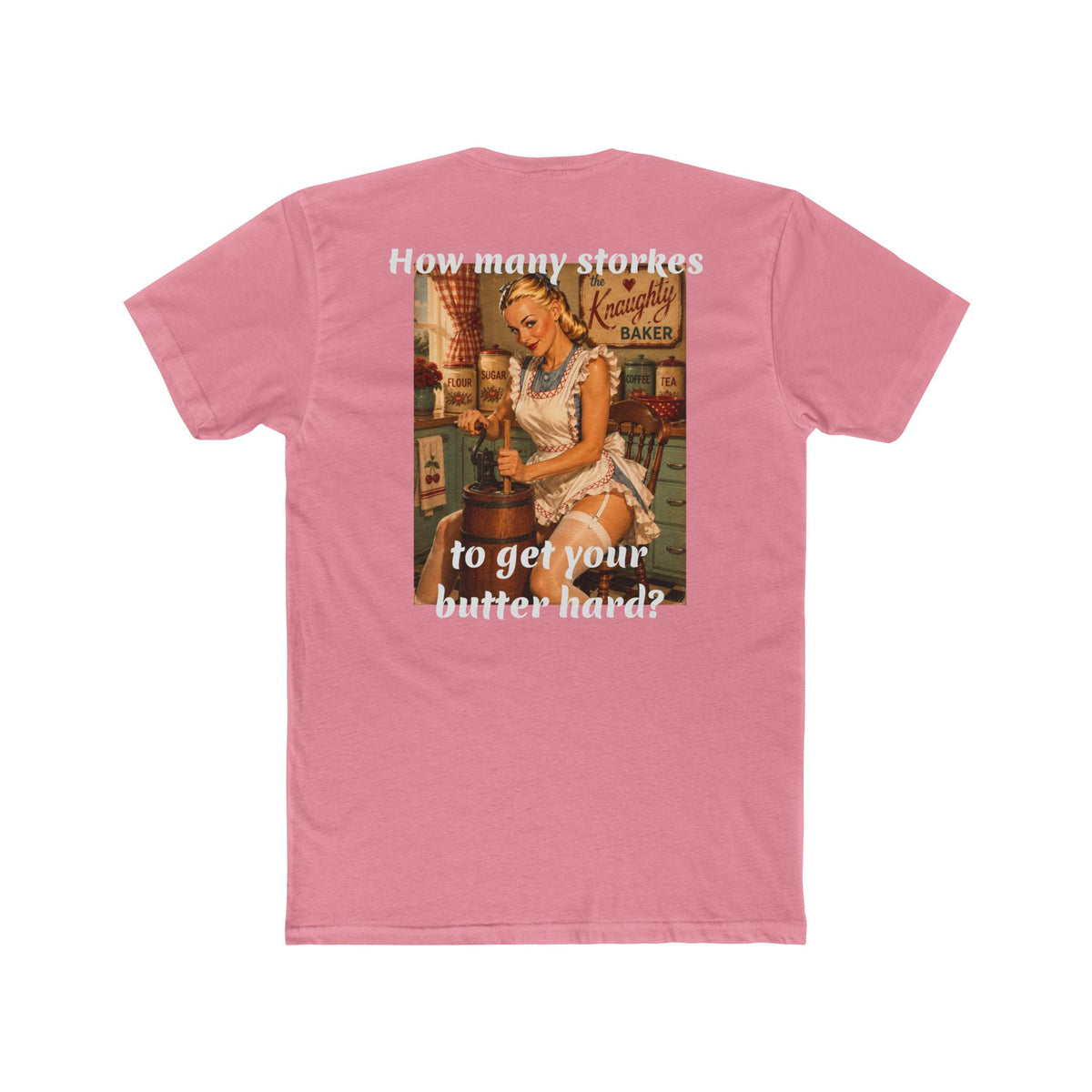 Retro Pin-Up 'How Many Strokes' Graphic Tee