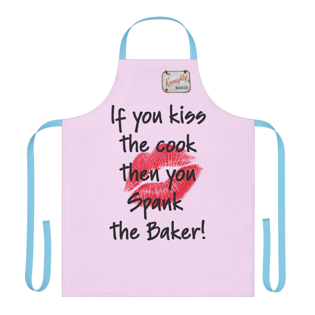 Her Bakers Apron — "If You Kiss the Cook Then You Spank the Baker" Funny Baking Apron