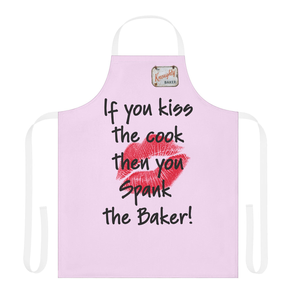 Her Bakers Apron — "If You Kiss the Cook Then You Spank the Baker" Funny Baking Apron