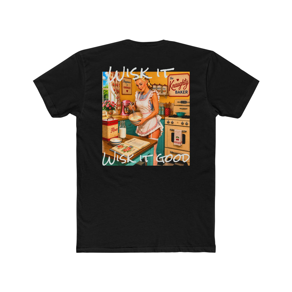 Vintage Baker T-Shirt — "Wish It Good" Retro Kitchen Graphic Tee