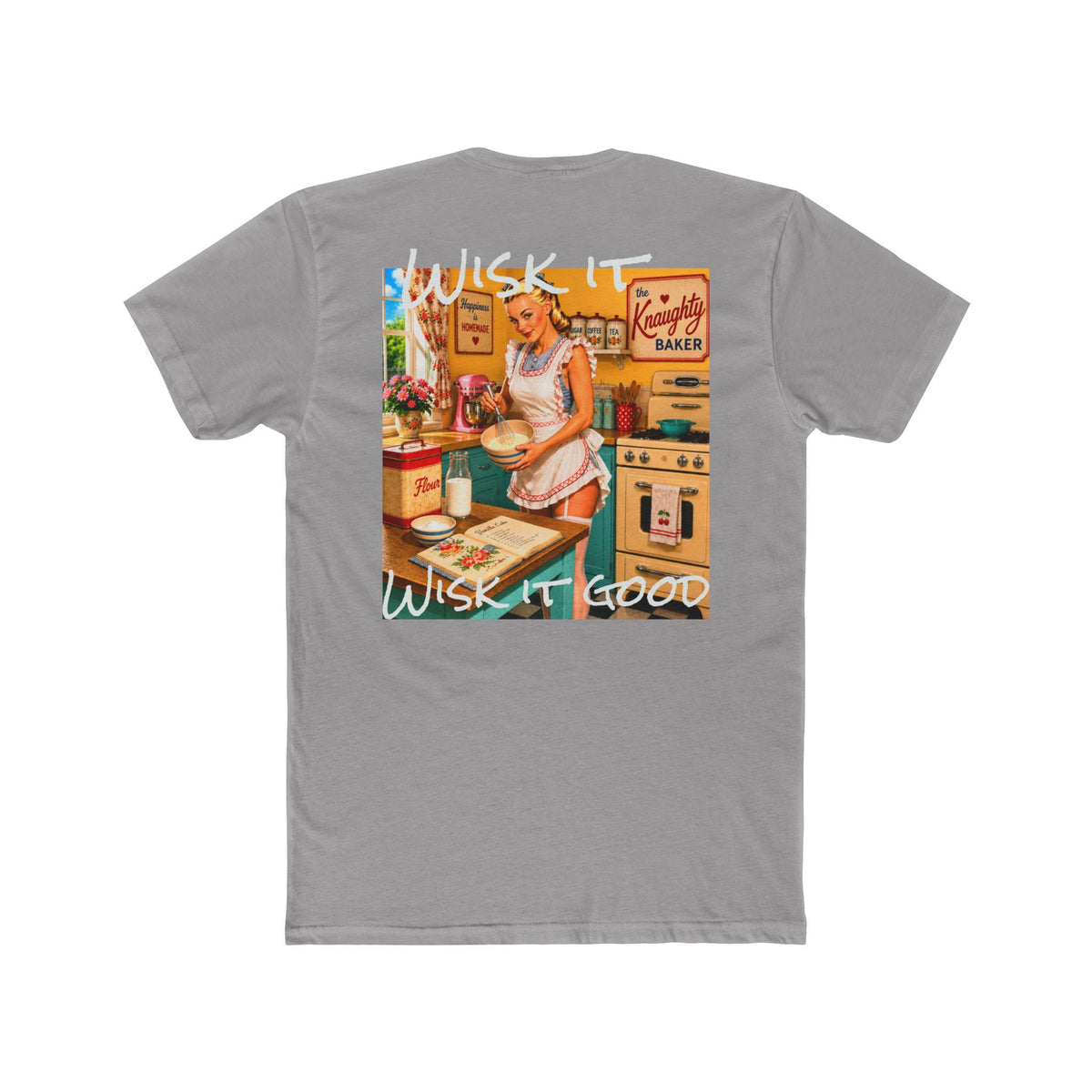 Vintage Baker T-Shirt — "Wish It Good" Retro Kitchen Graphic Tee