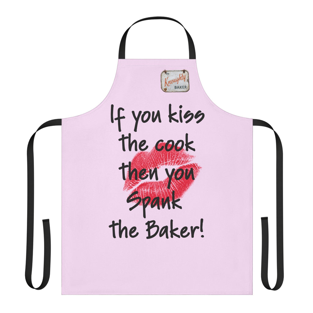 Her Bakers Apron — "If You Kiss the Cook Then You Spank the Baker" Funny Baking Apron