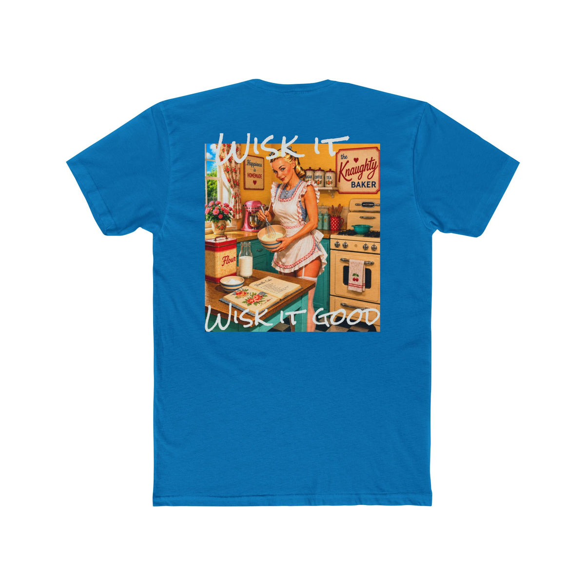 Vintage Baker T-Shirt — "Wish It Good" Retro Kitchen Graphic Tee