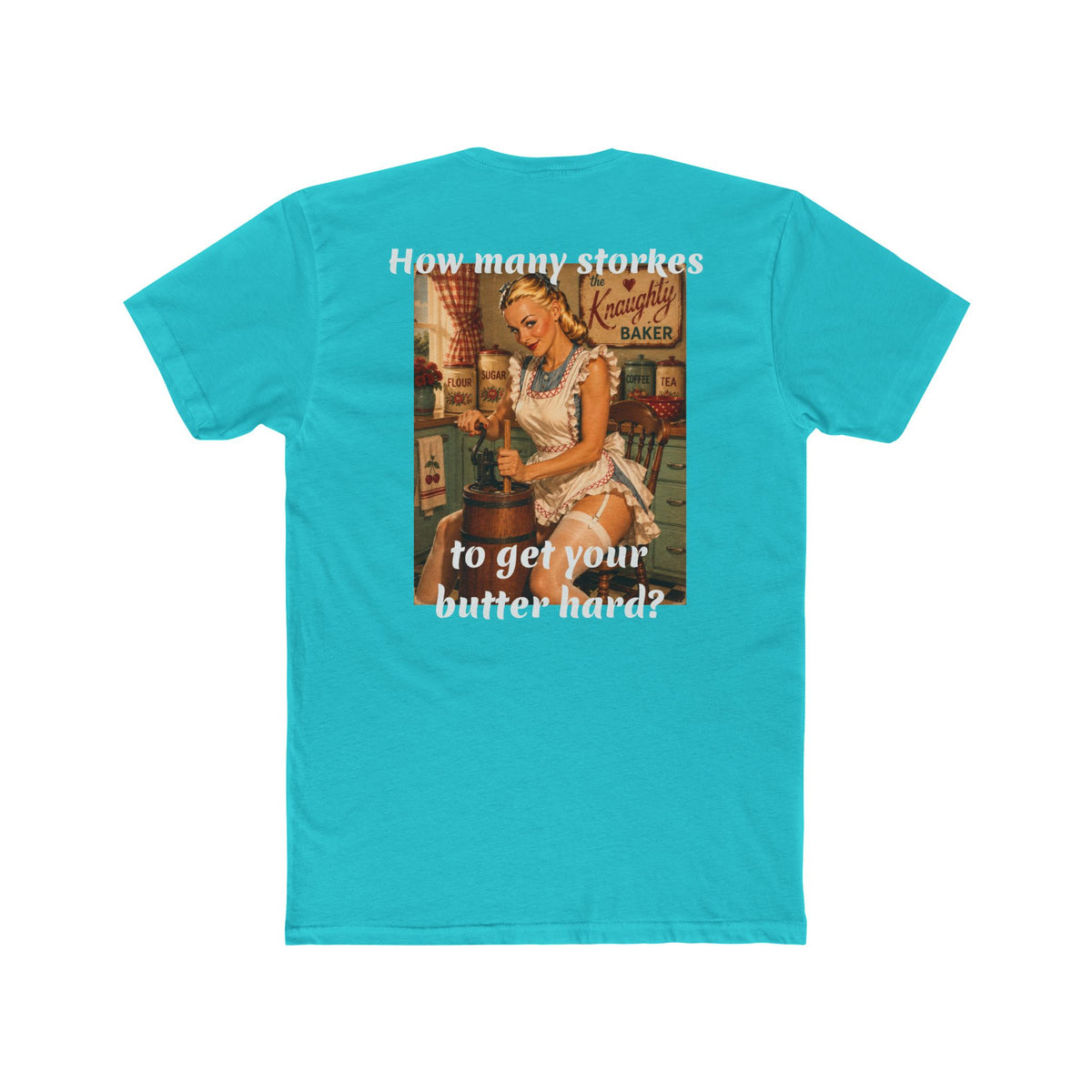 Retro Pin-Up 'How Many Strokes' Graphic Tee