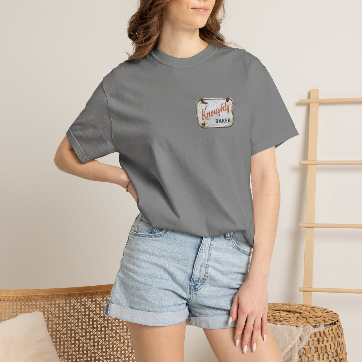 Pin-Up Bakers T-Shirt — "The Naughty Baker" Retro Kitchen Graphic Tee
