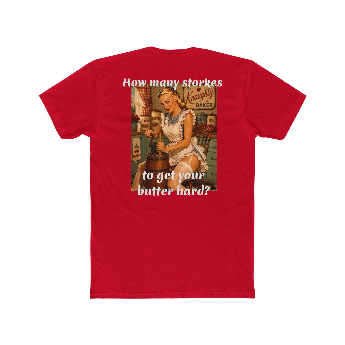 Retro Pin-Up 'How Many Strokes' Graphic Tee