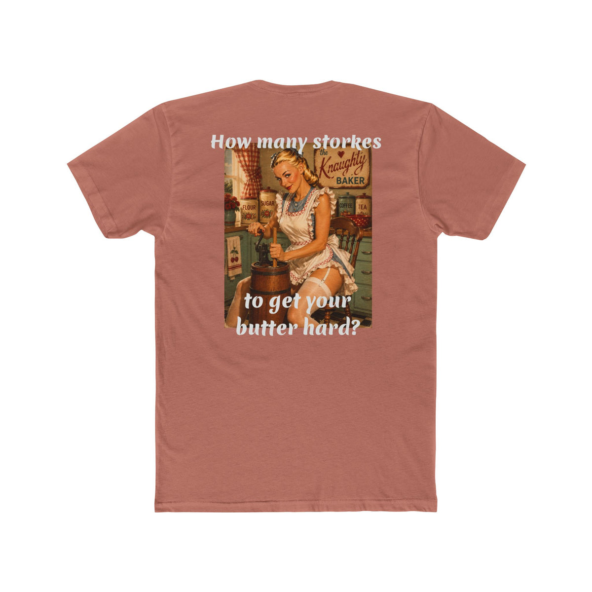 Retro Pin-Up 'How Many Strokes' Graphic Tee