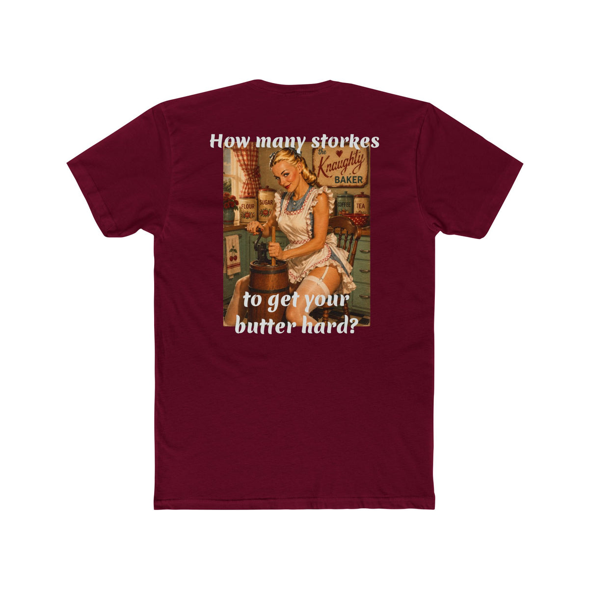 Retro Pin-Up 'How Many Strokes' Graphic Tee