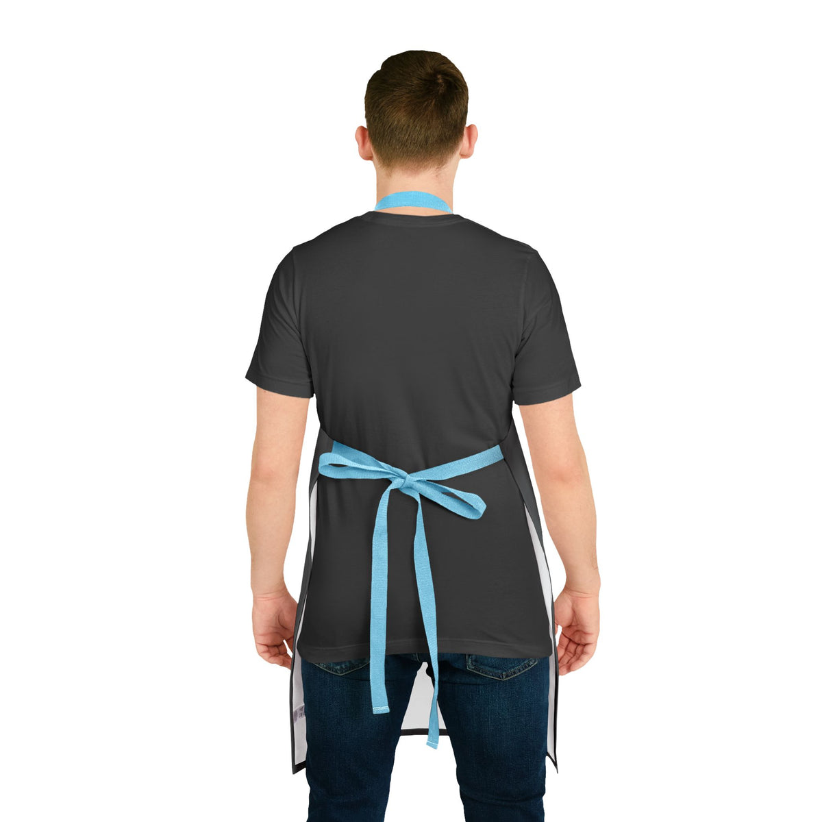 Funny Couples Apron – "She Kisses the Cook! I Spank the Baker!" Kitchen Apron with Lip Print