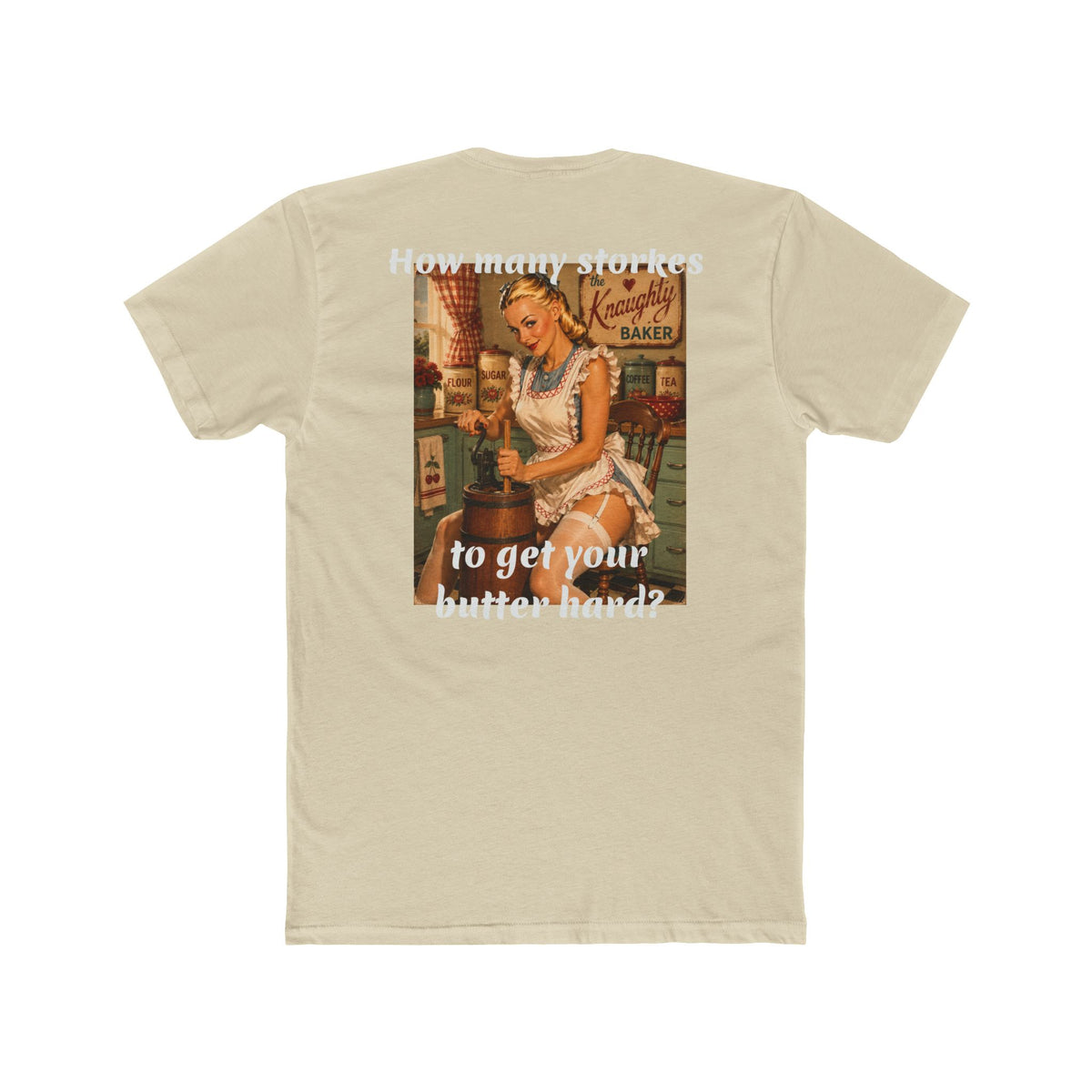 Retro Pin-Up 'How Many Strokes' Graphic Tee