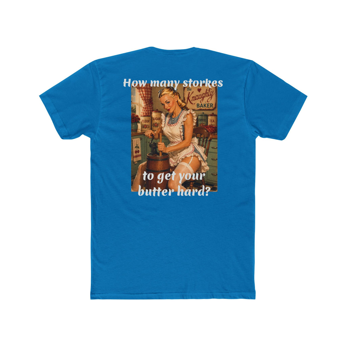 Retro Pin-Up 'How Many Strokes' Graphic Tee