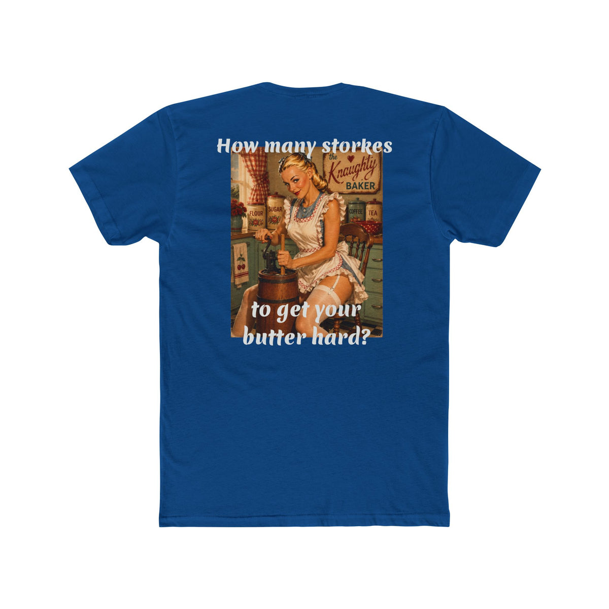 Retro Pin-Up 'How Many Strokes' Graphic Tee